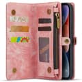 Miniatyrbild 3 av 10: CaseMe Multi-Slot 2 i 1 Plånboksfodral iPhone 15 Pro Rosa