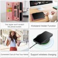 Miniatyrbild 7 av 10: CaseMe Multi-Slot 2 i 1 Plånboksfodral iPhone 15 Pro Rosa