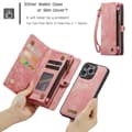 Miniatyrbild 8 av 10: CaseMe Multi-Slot 2 i 1 Plånboksfodral iPhone 15 Pro Rosa