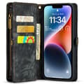 Miniatyrbild 4 av 10: CaseMe Multi-Slot 2 i 1 Plånboksfodral iPhone 15 Pro Max Svart