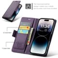 Miniatyrbild 5 av 10: CaseMe Slim Plånboksfodral RFID-skydd iPhone 15 Pro Max Lila