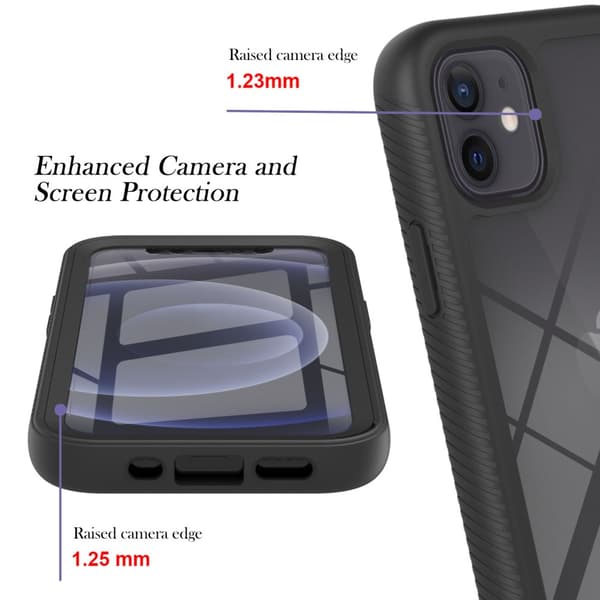 360 Full Cover Edge Case iPhone 12 Mini Black