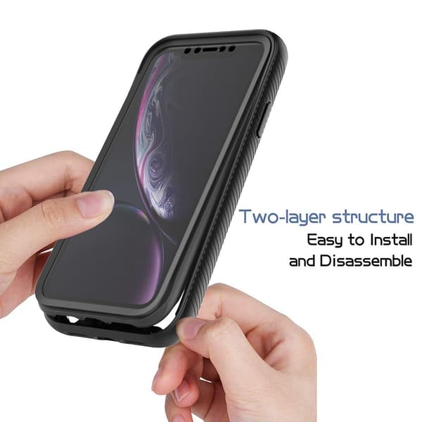 360 Full Cover Edge Case iPhone XR Black