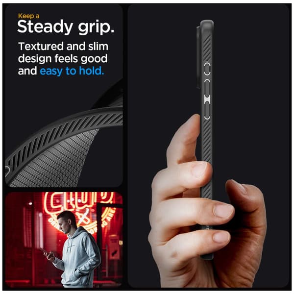 Spigen iPhone 15 Pro Max Case Liquid Air Black