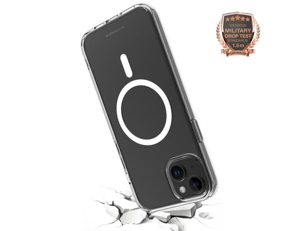 Vivanco Mag Steady, Omslag, Apple, iPhone 15 Plus, 17 cm (6.7"), Transparent