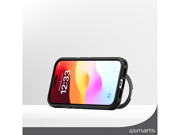 4smarts Defend Case, Rund (shell case), Apple, iPhone 15 Pro, 15,5 cm (6.1"), Sort