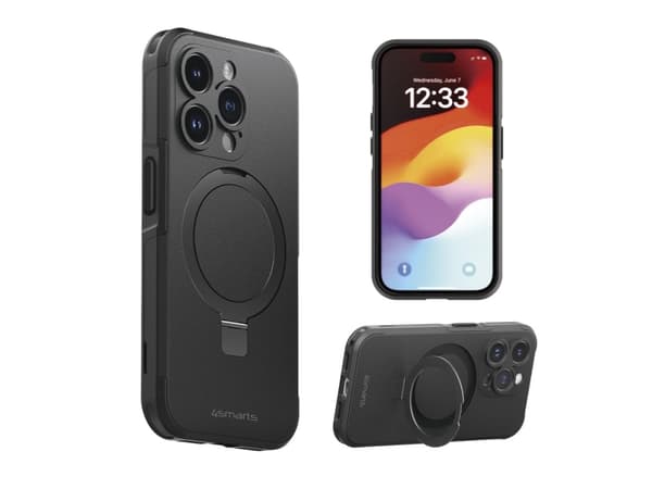 4smarts Defend Case, Rund (shell case), Apple, iPhone 15 Pro, 15,5 cm (6.1"), Sort