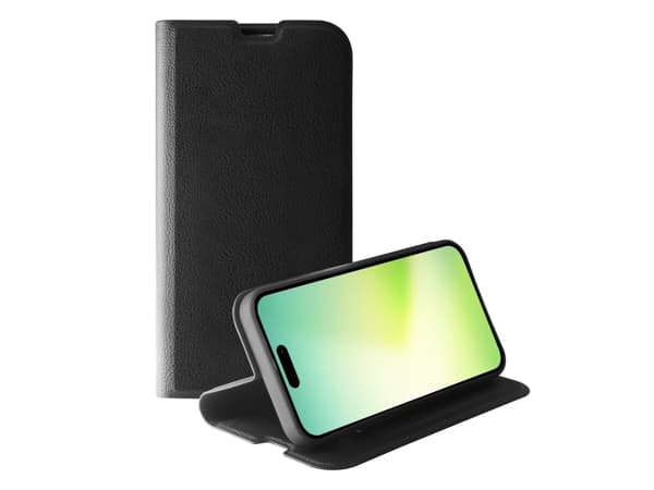 Vivanco Premium Wallet, Plånbok, Apple, iPhone 15 Plus, 17 cm (6.7"), Svart