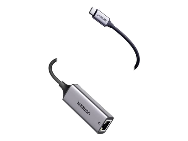 Ugreen USB-adapter UGREEN USB-C til RJ45-adapter aluminium, Gigabit Ethernet (grå)