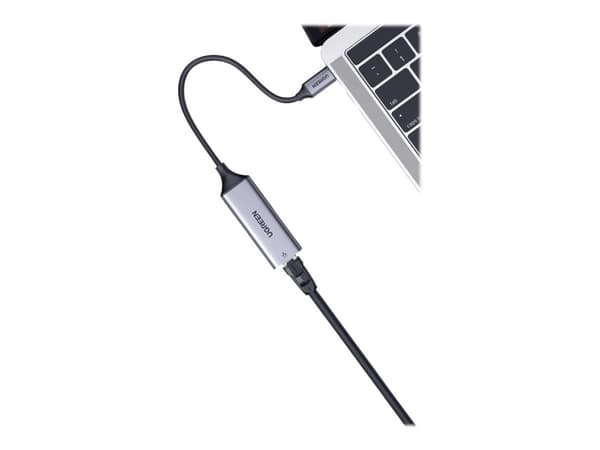 Ugreen USB-adapter UGREEN USB-C til RJ45-adapter aluminium, Gigabit Ethernet (grå)