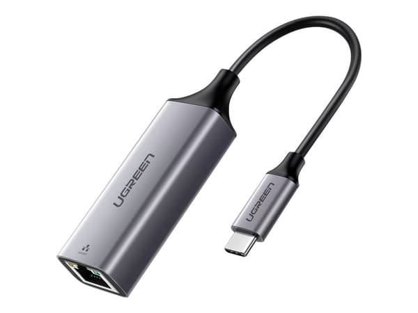 Ugreen USB-adapter UGREEN USB-C til RJ45-adapter aluminium, Gigabit Ethernet (grå)