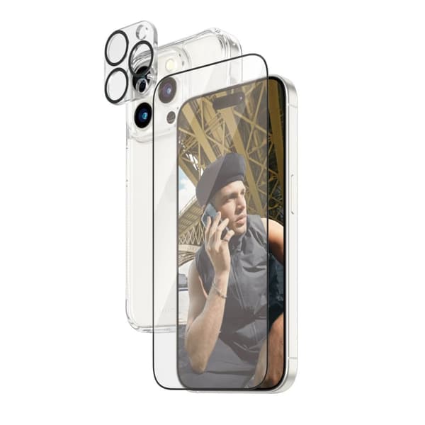 PanzerGlass™ | 3-i-1 suojapaketti | Apple iPhone 15 Pro
