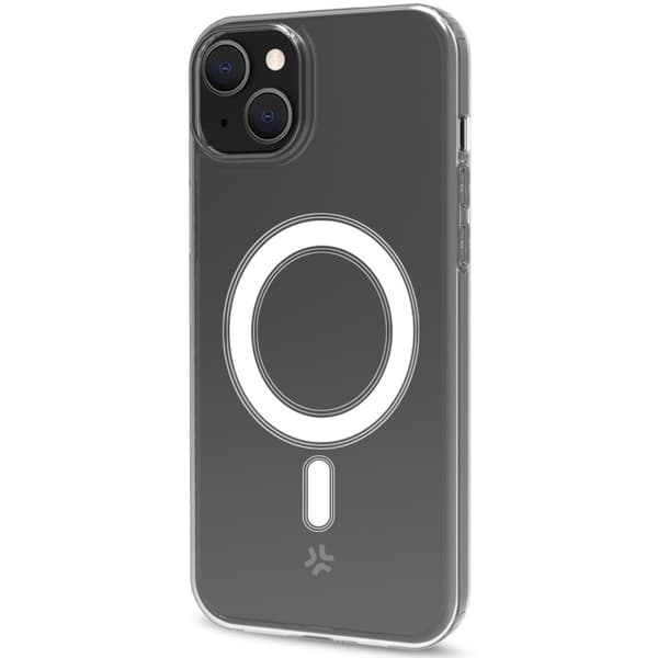 Celly Gelskinmag Magnetisk TPU-deksel iPhone 15 Plus Transparent