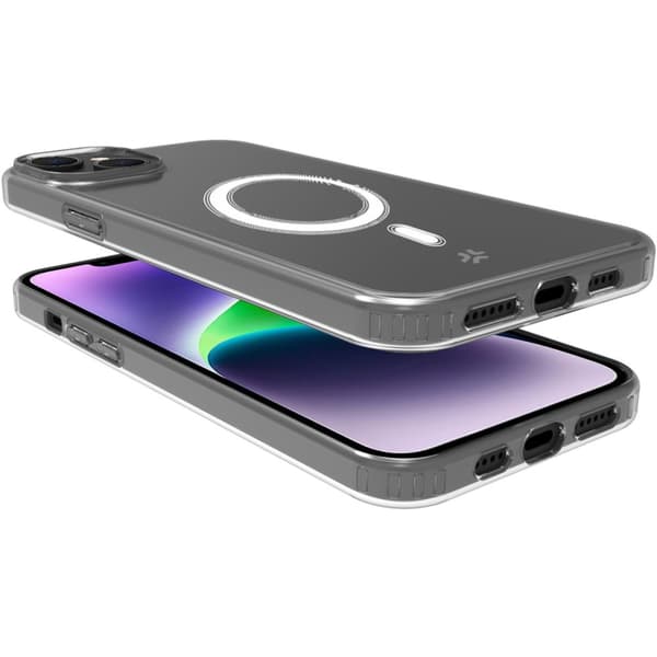 Celly Gelskinmag Magnetisk TPU-deksel iPhone 15 Plus Transparent