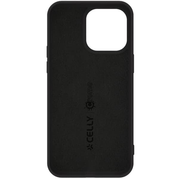 Celly Cromo Soft rubber case iPhone 15 Pro Svart