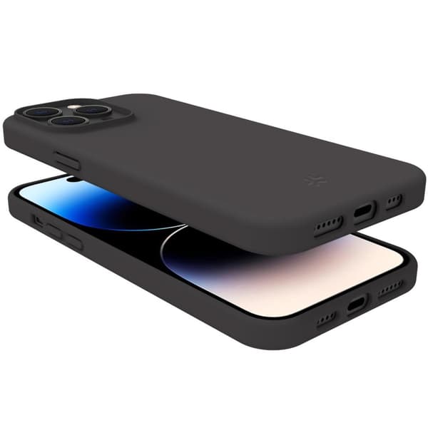 Celly Cromo Soft rubber case iPhone 15 Pro Svart