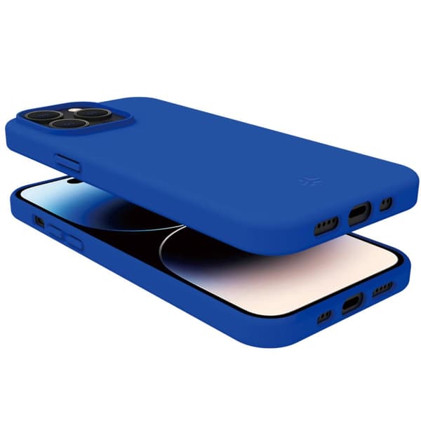 Celly Cromo Mykt gummideksel til iPhone 15 Pro Blå