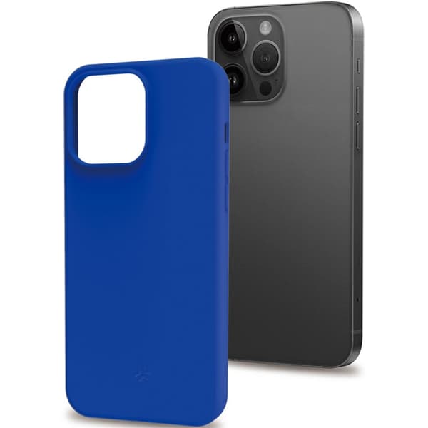 Celly Cromo Mykt gummideksel til iPhone 15 Pro Blå