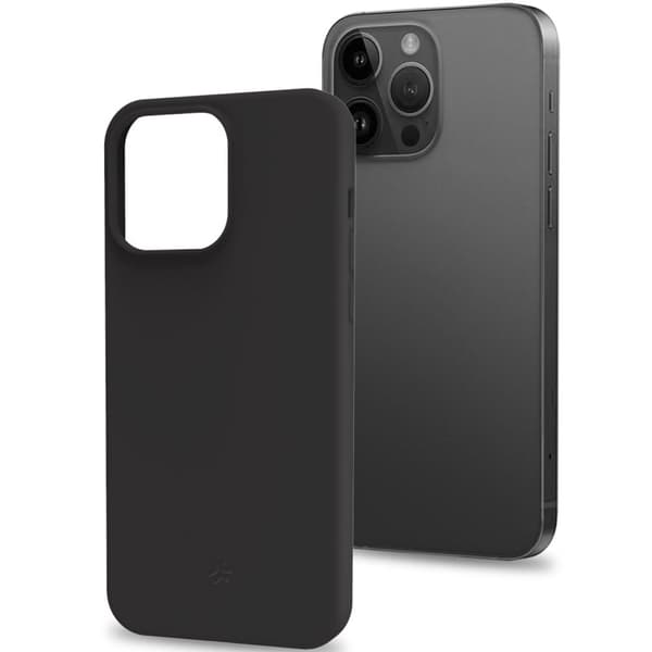Celly Planet Soft TPU-Cover GRS 100% återvunnen TPU iPhone 15 Pro Max Svart