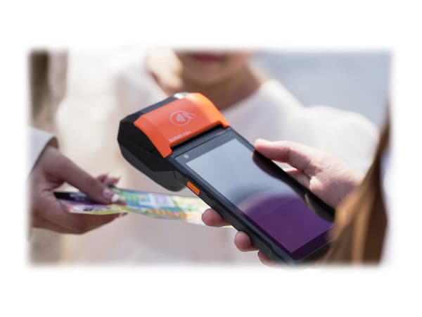 SUNMI V2s - Handdator - ruggad - Android 11 - 16 GB - 5.5" IPS (1440 x 720) - bakre kamera + främre kamera - streckkodsläsare - (2D-imager) - USB-vär