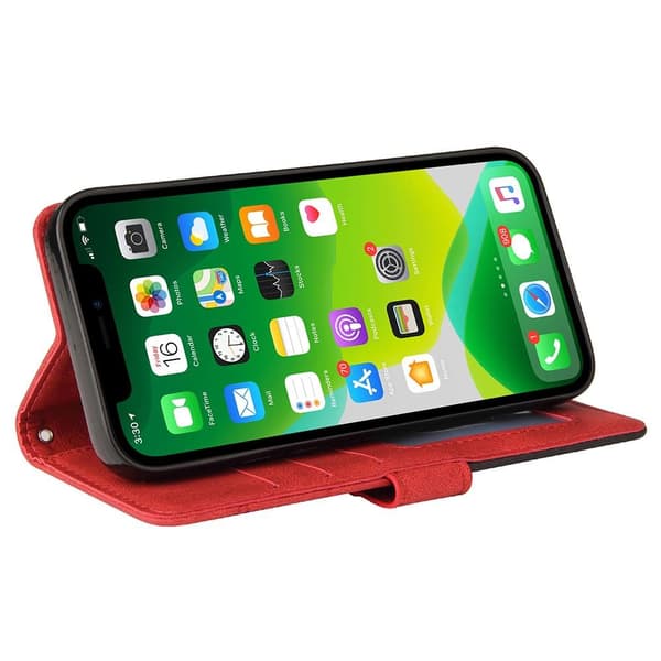 KT Lommebok-deksel til iPhone 15 - Rød