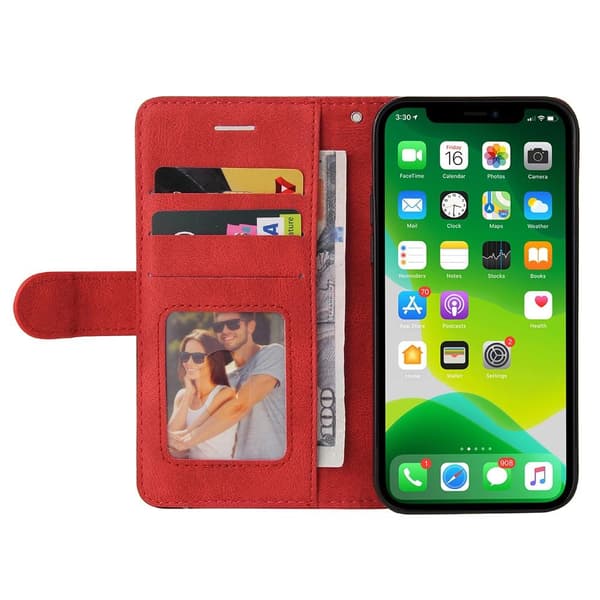 KT Lommebok-deksel til iPhone 15 - Rød