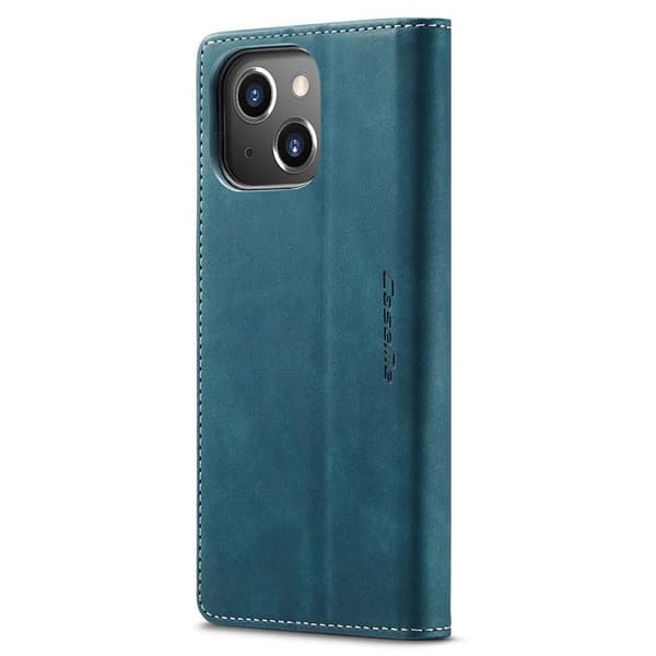CASEME Retro tegnebog taske til iPhone 15 Plus - Blå
