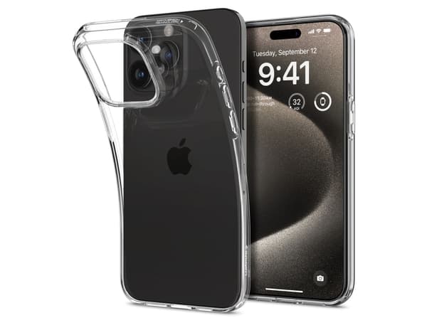 Spigen ACS06557, Suojus, Apple, iPhone 15 Pro Max, 17 cm (6.69"), Läpinäkyvä
