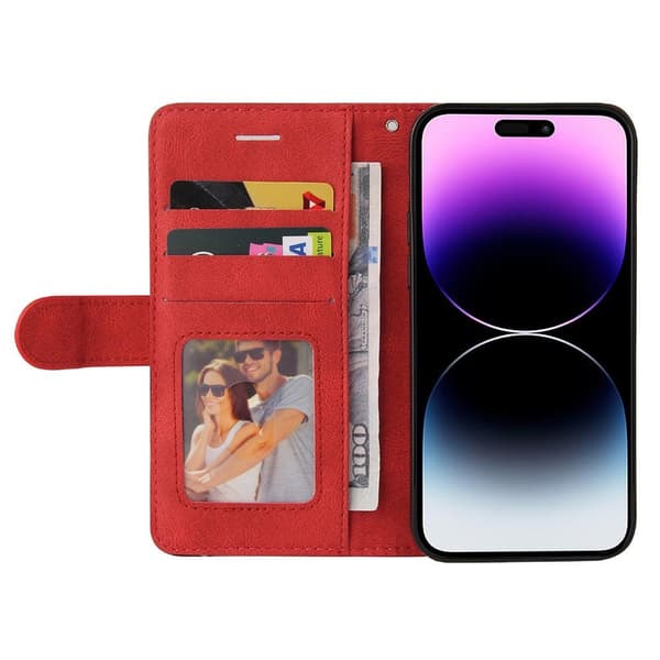 KT Lommebok-deksel til iPhone 15 Pro Max - Rød