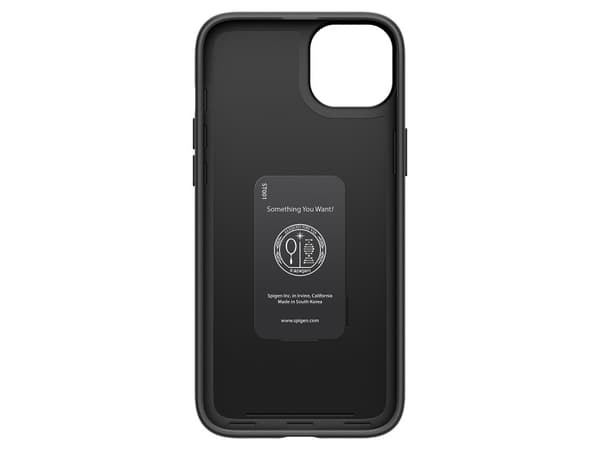 Spigen ACS06639, Etui, Apple, iPhone 15 Plus, 17 cm (6.7"), Sort