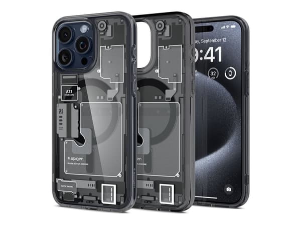 Spigen Ultra Hybrid MagFit - Zero One - baksidesskydd för mobiltelefon - MagSafe-kompatibilitet - polykarbonat, termoplastisk polyuretan (TPU) - svar