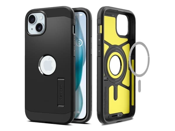 Spigen ACS06811, Suojus, Apple, iPhone 15, 15,5 cm (6.1"), Musta