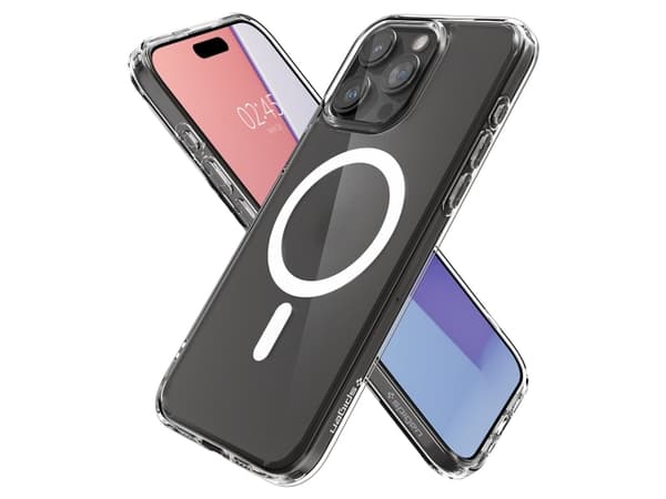 Spigen Ultra Hybrid MagFit - Baksidesskydd för mobiltelefon - MagSafe-kompatibilitet - polykarbonat, termoplastisk polyuretan (TPU) - frostklar - för