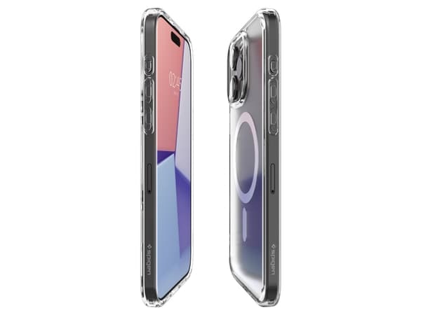 Spigen Ultra Hybrid MagFit - Baksidesskydd för mobiltelefon - MagSafe-kompatibilitet - polykarbonat, termoplastisk polyuretan (TPU) - frostklar - för
