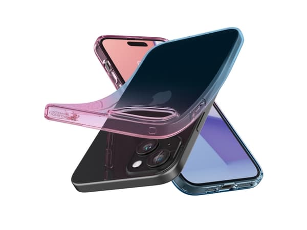 Spigen ACS06787, Omslag, Apple, iPhone 15, 15,5 cm (6.1"), Blå, Rosa