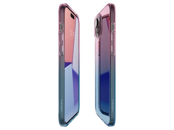 Spigen ACS06787, Omslag, Apple, iPhone 15, 15,5 cm (6.1"), Blå, Rosa