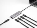 Miniatyrbild 2 av 3: DeLOCK 64238, USB 3.2 Gen 1 (3.1 Gen 1) Type-C, USB 3.2 Gen 1 (3.1 Gen 1) Type-C, 5000 Mbit/s, Grå, Metall, Rund kabel