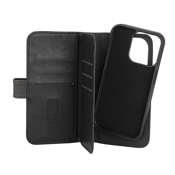 Gear Mobile-kotelo 2-in-1 7 Card MagSeries Musta iPhone 15 Prolle