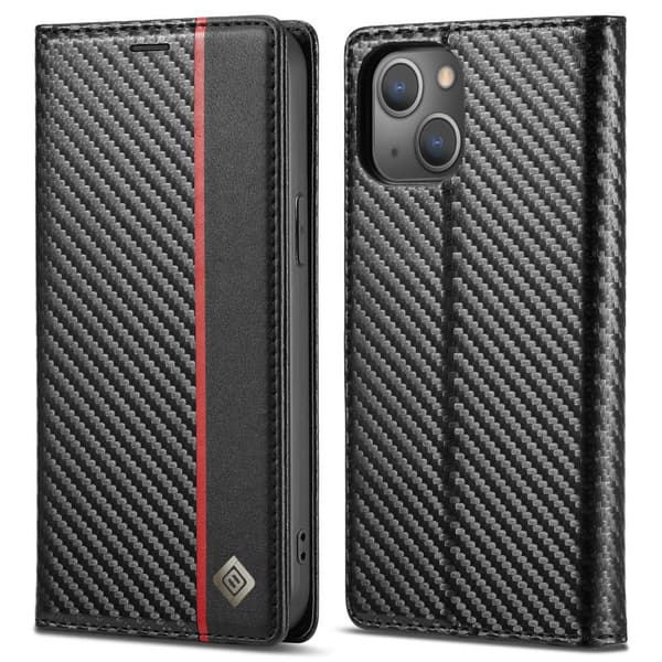 LC.IMEEKE Pung Taske til iPhone 15 Plus - Sort