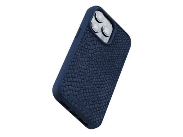 Njord byELEMENTS Salmon Leather Magsafe, Etui, Apple, iPhone 15 Pro Max, 17 cm (6.7"), Blå