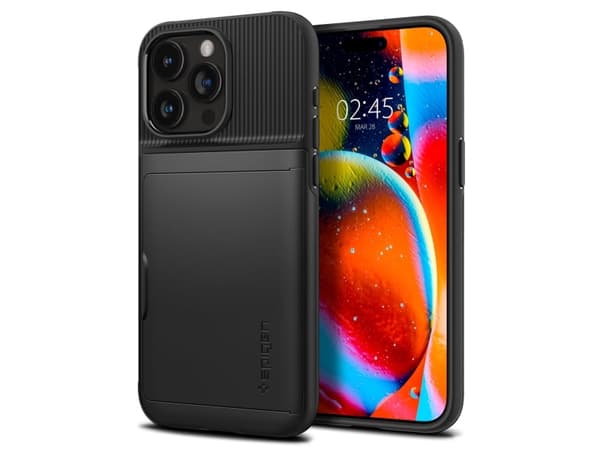 Spigen Slim Armor CS, svart - iPhone 15 Pro