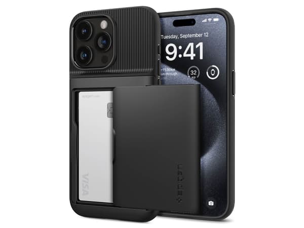 Spigen Slim Armor CS, svart - iPhone 15 Pro
