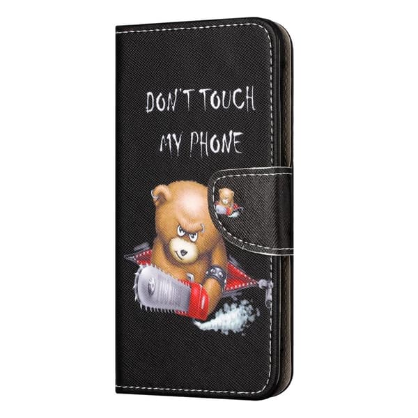 För iPhone 15 Pro Max Plånbok Fodral Skal Skydd - Bear