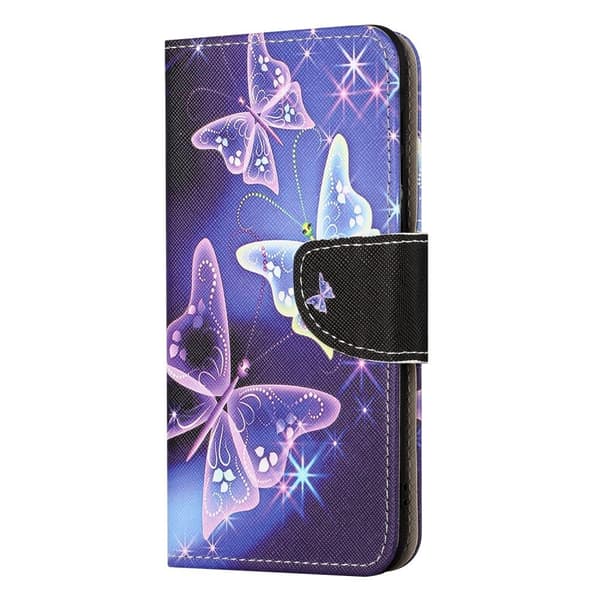 Til iPhone 15 Pro Max tegnebogstativetui Telefoncover -Sommerfugle