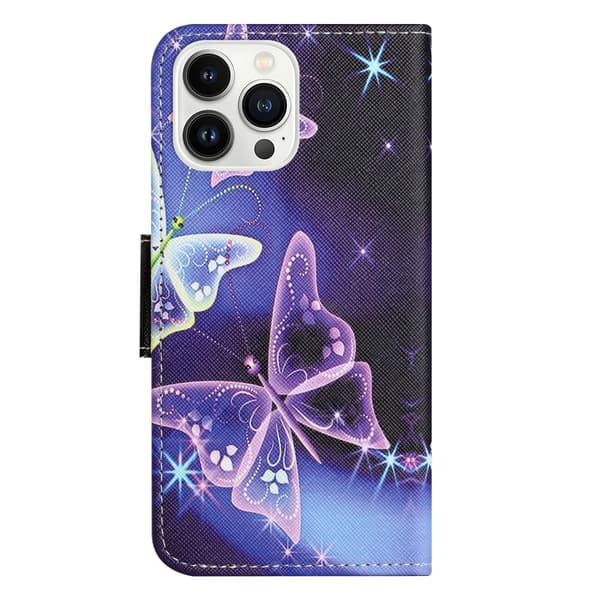 Til iPhone 15 Pro Max tegnebogstativetui Telefoncover -Sommerfugle