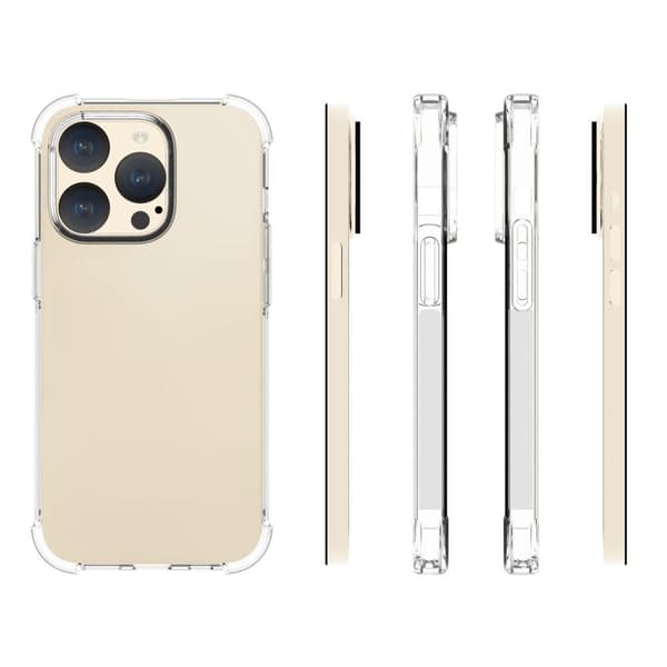 För iPhone 15 Pro TPU + Akryl Anti-dropp Fodral Skal