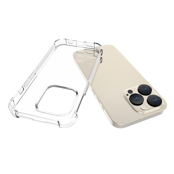 För iPhone 15 Pro TPU + Akryl Anti-dropp Fodral Skal