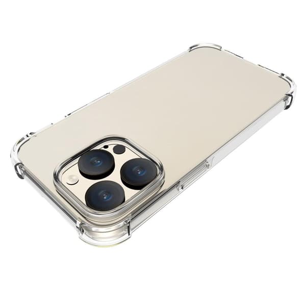 För iPhone 15 Pro TPU + Akryl Anti-dropp Fodral Skal