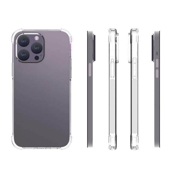 För iPhone 15 Pro Max TPU + Akryl Anti-dropp Fodral Skal