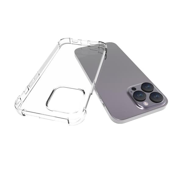 För iPhone 15 Pro Max TPU + Akryl Anti-dropp Fodral Skal